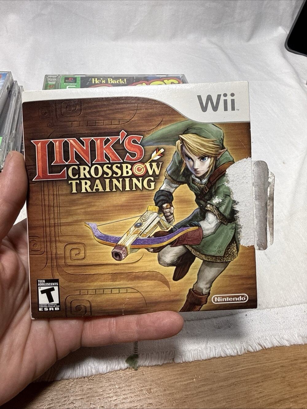 WII Link's Crossbow Training Video Game Complete Booklet NINTENDO